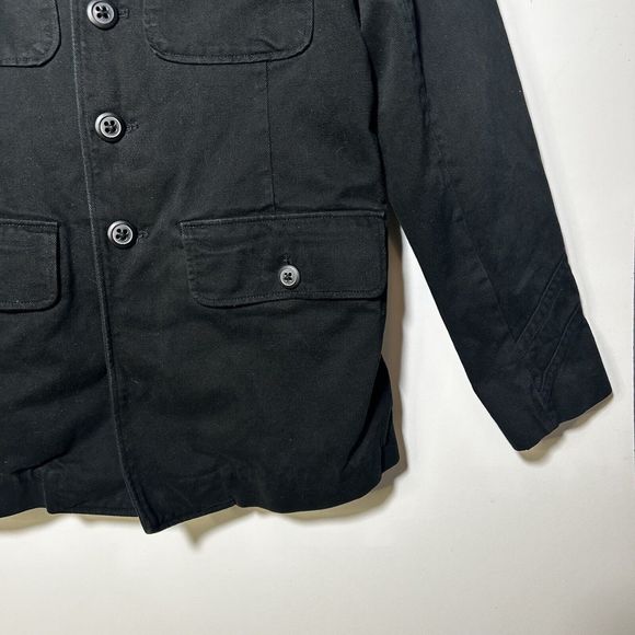 Urban Outfitters Military Utility Jacket Button Up Black Womens Size M - Picture 6 of 16